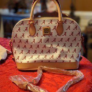 Dooney & Bourke University of Alabama Zip Satchel with Shoulder Strap